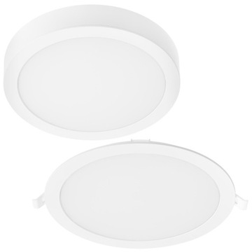 Panel LED NATYNKOWY Oprawa Plafon 18W 3000K 22cm