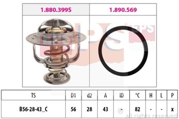 EPS 1.880.444 TERMOSTAT KAPALINA CHLADÍCÍ