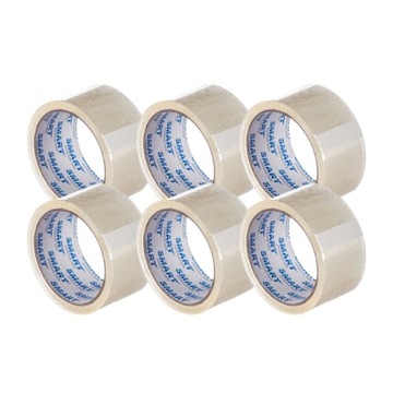 TAŚMA KLEJĄCA PAKOWA 6 Rolek Przezroczysta 48/45m