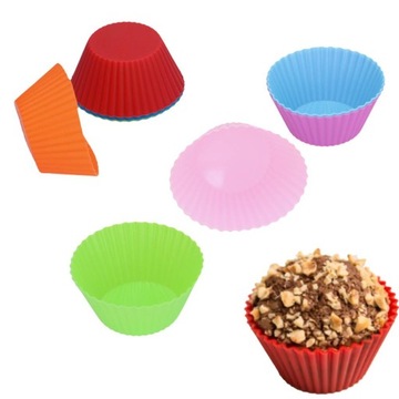 FORMY FOREMKI SILIKONOWE DO MUFFINEK BABECZEK 8SZT