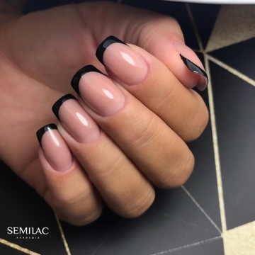 Semilac 300 PERFECT BLACK черный гибридный лак