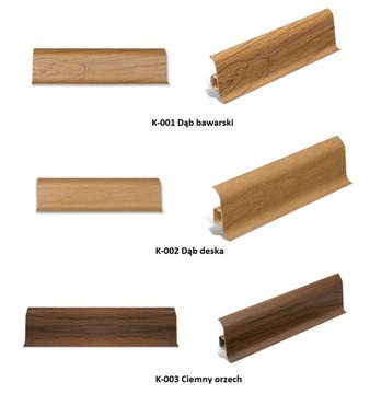 НАПОЛЬНЫЙ ПЛИНТУС С ЛАСТИКОМ 60 мм цвета