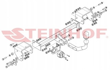 STEINHOF NOVÝ ZAŘÍZENÍ(HÁK) TÁŽNÝ TOYOTA AYGO 2005-2014