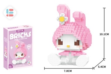 Блоки Hello Kitty Sanrio, фигурка My Melody Box Box 406 элементов