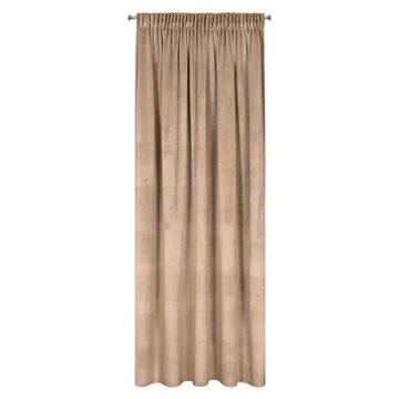 Zasłona welur welwet 135x270 c. beż Rosa Melanie