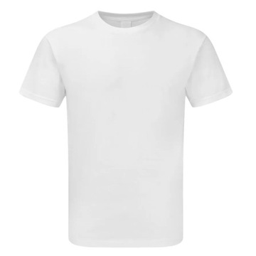 KOSZULKA MĘSKA T-SHIRT BIAŁY REKLAMOWA ROBOCZA BIAŁA 100% BAWEŁNIANA