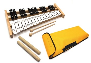 DZWONKI Chromatyczne Cymbałki + POKROWIEC + CLAVES