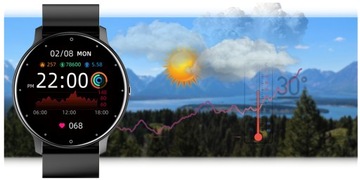 SMARTWATCH MĘSKI GRAVITY SMS FB MENU PL +GRAWER POWIADOMIENIA SPORTOWY