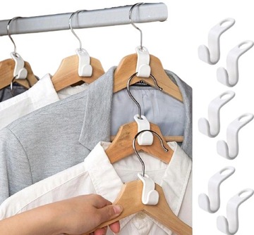 6 SZTUK HACZYK WIESZAK NA UBRANIA ORGANIZER DO SZAFY