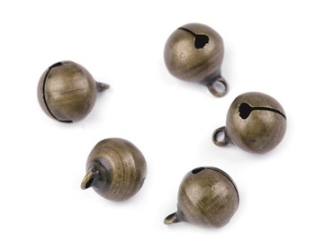 Металлические колокольчики, латунные колокольчики, 12 мм, 10 шт.