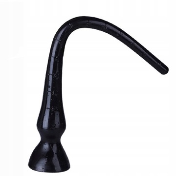 Korek Analny Bicz Zabawki Erotyczne Czarny M 40cm
