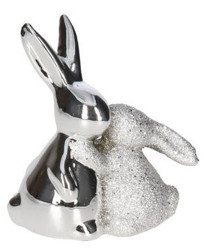 ZAJĄC ZAJĄCZEK CERAMICZNY WIELKANOCNY FIGURKA DO STROIKA