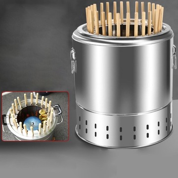 Ведро для барбекю, твердая нагревательная печь, бочка для барбекю, ветрозащитная нержавеющая сталь