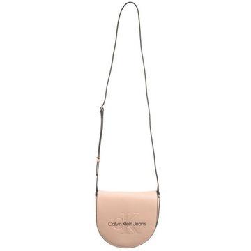 Torebka Listonoszka Calvin Klein Sculpted Mini Saddle Bag Pale Różowa