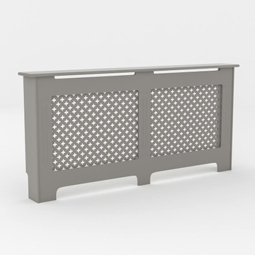 VIDA DESIGNS OSŁONA MASKOWNICA GRZEJNIKA KALORYFERA SZARA 152x82x19 CM
