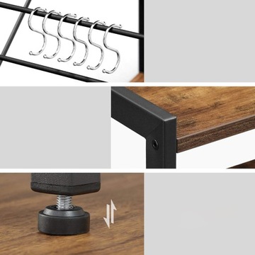 WYSPA KUCHENNA REGAŁ PÓŁKA SZAFKA RUSTYKALNA LOFT