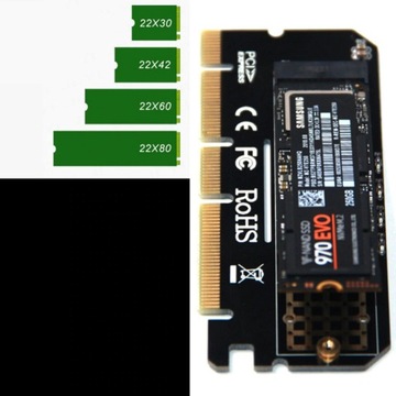 Твердотельный накопитель PCI-e x4 x8 x16 m.2 Адаптер NVMe Riser Drive