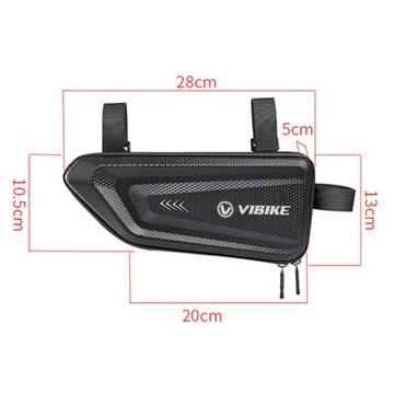 TORBA SAKWA SASZETKA ROWEROWA MONTOWANA POD RAMĘ NA ROWER TELEFON POJEMNA