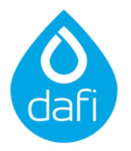 Filtr 2 szt do butelki DAFI + nakrętka CZERWONY