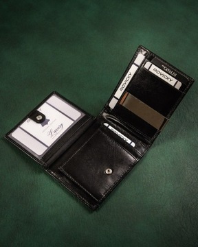 Skórzana banknotówka męska z systemem RFID Protect Cavaldi