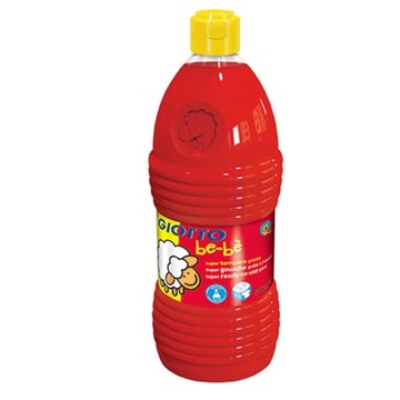 GIOTTO FARBY PLAKATOWA CZERWONA TEMPERA 1000ml 1L