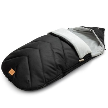 ŚPIWOREK Do WÓZKA GONDOLI SANEK BLACK WINTER XXL