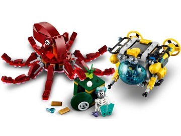 LEGO Creator 31130 Экспедиция за затонувшими сокровищами, осьминогом, кораблем,