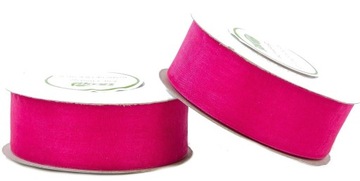 TASIEMKA WSTĄŻKA ORGANZA SZYFONOWA 25MM Koralowa Sab-06