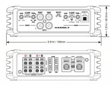 Phoenix Gold MX-600.4 4-канальный усилитель с дистанционным управлением
