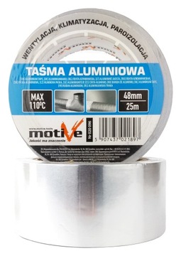 TAŚMA ALUMINIOWA SAMOPRZYLEPNA WYSOKOTEMPERATUROWA