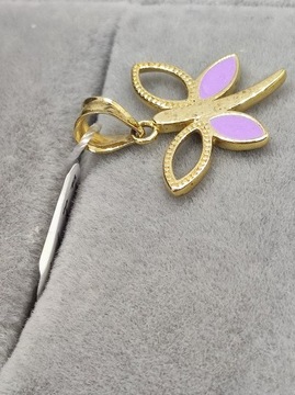 /RS/ ЗОЛОТОЙ КУЛОН БАБОЧКА PR.585