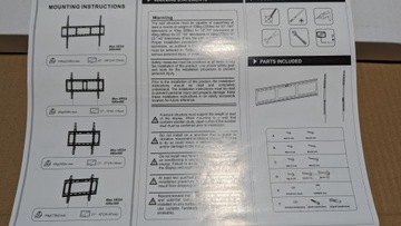 Uchwyt Ścienny TV EONO do ekranów 42-100 