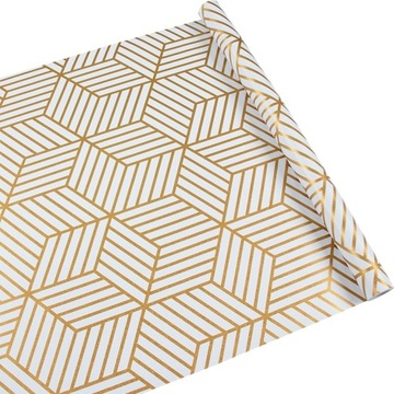 Tapeta ZŁOTA samoprzylepna geometryczna T5353