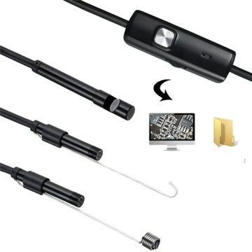 ЭНДОСКОПИЧЕСКАЯ КАМЕРА ДЛЯ ОСМОТРА ANDROID ТЕЛЕФОН ПК USB 3в1 МАГНИТНОЕ ЗЕРКАЛО
