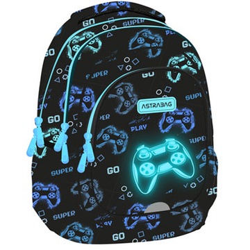 PLECAK SZKOLNY ASTRABAG WIELOKOMOROWY GO PLAYING NEON