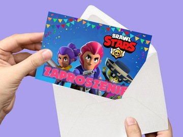 ПРИГЛАШЕНИЕ НА ДЕНЬ РОЖДЕНИЯ РЕБЕНКА + БЕСПЛАТНЫЙ КОНВЕРТ BRAWL STARS