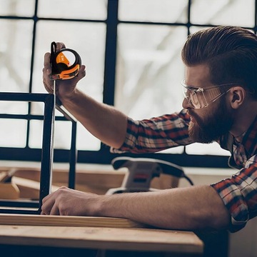 рулетка метровая, 5 м, в рулоне, с замком, рулетка, металлическая линейка