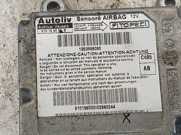 MODUL SENSOR AIRBAG PEUGEOT BIPPER (AA_) QUBO FIORINO NEMO 1353558080