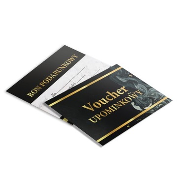 VOUCHER UPOMINKOWY A6 bon podarunkowy 1000szt 350g
