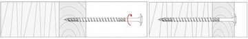 Саморезы столярные 8х200 мм 50 шт. Диск TORX Klimas WKCP.