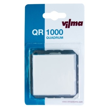 Выключатель одинарный белый VILMA QUADRUM