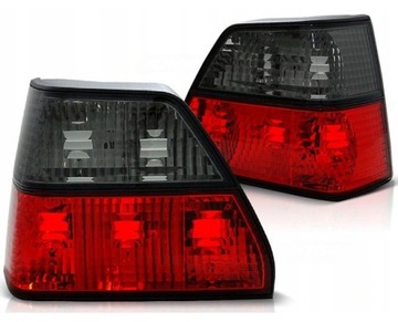 LAMPY TYLNE NOWE VW GOLF II 2 CLEAR RED SMOKE DEPO