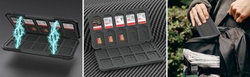 Чехол для 20 карт SD и 20 карт Micro SD.