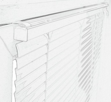 Белые алюминиевые жалюзи 25 мм 95 х 130 см