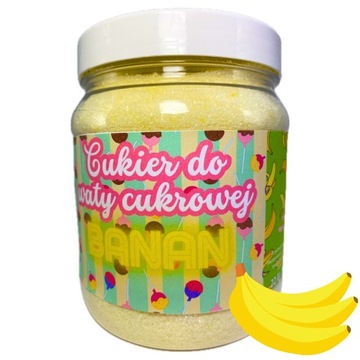 Cukier Do Waty Cukrowej BANANOWY 1KG ŻÓŁTY
