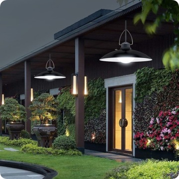 СОЛНЕЧНАЯ ЛАМПА 2x СВЕТОДИОДНАЯ ЛЮСТРА ПОДВЕСНАЯ САДОВАЯ ПАНЕЛЬ + ПУЛЬТ ДИСТАНЦИОННОГО УПРАВЛЕНИЯ