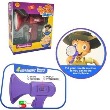 МОДУЛЯТОР ГОЛОСА РАЗЛИЧНЫЕ ЭФФЕКТЫ МЕГАФОН