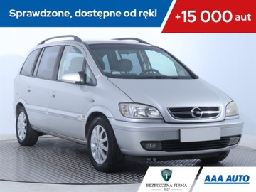 Opel Zafira A 1.8 16V 125KM 2004 Opel Zafira 1.8 16V, GAZ, 7 miejsc, HAK, Klima