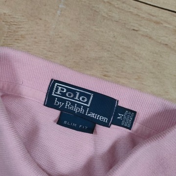 POLO RALPH LAUREN Koszulka Polo Różowa Slim Fit r. M