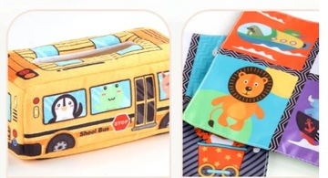 СОРТЕР С САЛФЕТКАМИ ПЛЮШЕВЫЕ ЖИВОТНЫЕ MONTESSORI SENSORY